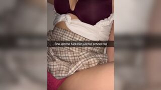 Студентка трахает своего одноклассника после уроков Snapchat порно